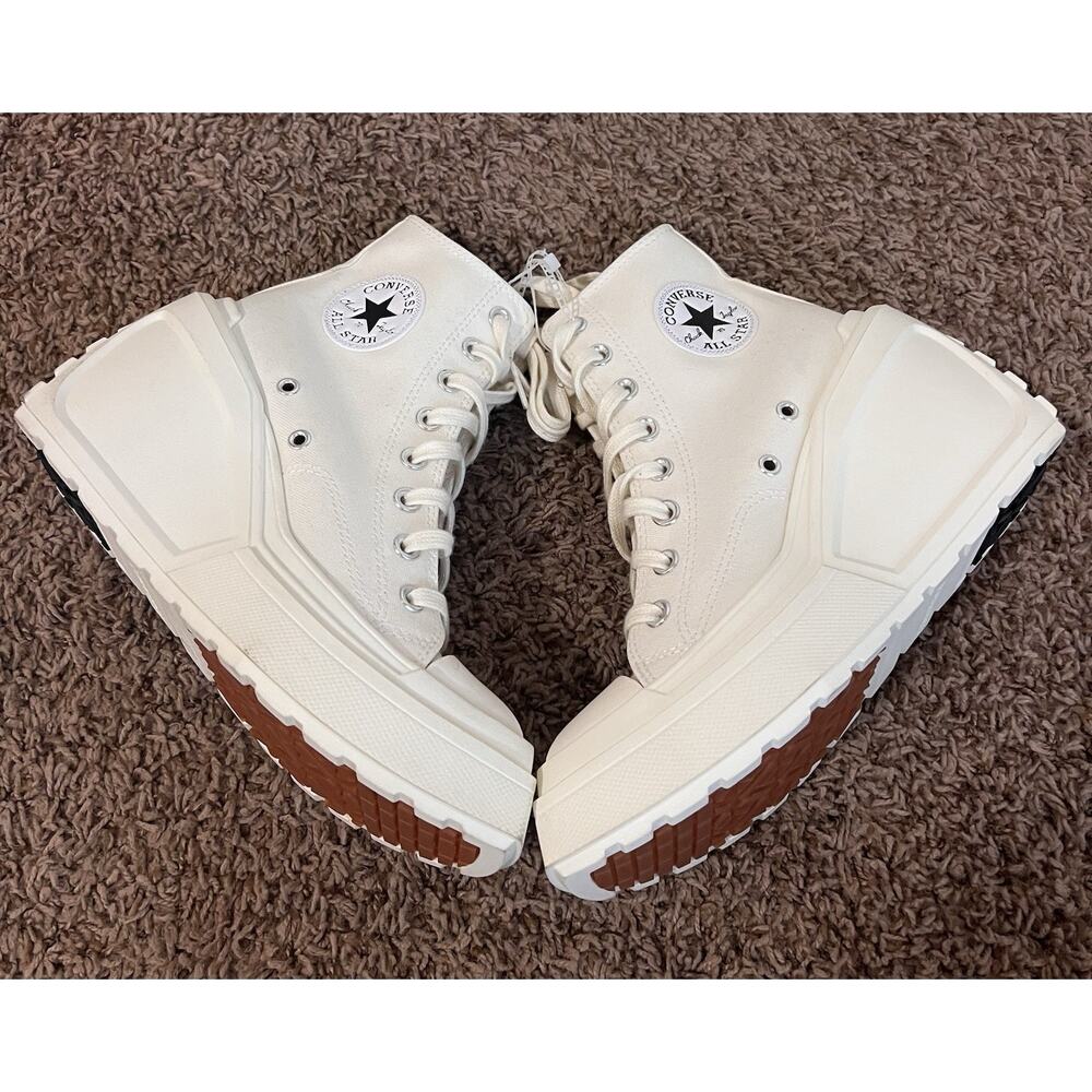 Converse Run Star Motion High Top Egret Platform Wedge Canvas Sneakers 7.5 - Picture 7 of 9